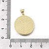Easter Brass Clear Cubic Zirconia & Acrylic Pendants KK-G602-06G-02-3