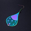 201 Stainless Steel Dangle Earrings LS-STAS-S105-JN423-2