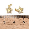 Brass Micro Pave Cubic Zirconia Pendants KK-A291-13A-G-4