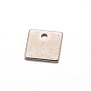 Square 304 Stainless Steel Charms STAS-M211-11-1
