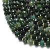Natural Moss Agate Beads Strands G-P573-A19-01-3