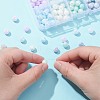 250Pcs 10 Colors Iridescent Plating Acrylic Beads MACR-CJ0001-66-1-3