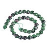Natural Ruby in Zoisite Beads Strands G-L505-10-10mm-3