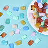 100Pcs Opaque Acrylic Beads MACR-SP0002-21-7
