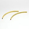 Long Brass Curved Tube Beads KK-E652-05G-1