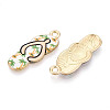 Alloy Enamel Pendants ENAM-T022-39KCG-01-2