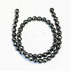 Non-magnetic Synthetic Hematite Beads Strands G-S086-8mm-2