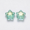 Spray Painted Glass Beads GLAA-R211-04-D06-2