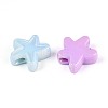 UV Plating Opaque Acrylic Beads OACR-T028-48-2