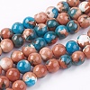 Synthetic Fossil Beads Strands G-L028-8mm-05-1