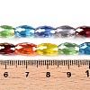 Transparent Glass Beads Strands GLAA-T023-A22-01-4