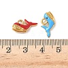 304 Stainless Steel Enamel Pendants STAS-I346-25G-05-3