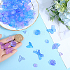 100G Transparent Frosted Resin Beads RESI-SC0003-26-3