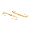 Brass Micro Pave Cubic Zirconia Ear Wrap Crawler Hook Earrings KK-D160-68G-2