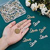 40Pcs 2 Colors Alloy Rhinestone Cabochons FIND-FH0010-89-3