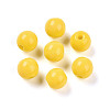Opaque Solid Color Glass Beads X1-GLAA-N007-6mm-A06-1