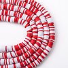 Handmade Polymer Clay Beads Strands CLAY-R089-6mm-T02B-01-6