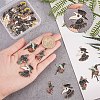 SUNNYCLUE 32Pcs 8 Style Alloy Enamel Pendants ENAM-SC0002-97-3