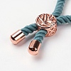 Nylon Twisted Cord Bracelet Making MAK-K006-04RG-3