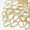 Brass Open Back Bezel Pendants X-KK-N200-037-2