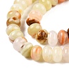 Natural Golden Silk Jade Beads Strands G-T138-77-3