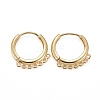 Brass Huggie Hoop Earring Findings KK-H741-03G-1