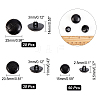CHGCRAFT 100Pcs 1-Hole Plastic Buttons BUTT-CA0001-05A-2