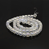 AB Color Plated Glass Faceted Cube Beads Strands GLAA-A031-4mm-AB11-1