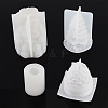 4Pcs 4 Styles DIY Silicone Candle Holder Molds DIY-TA0014-06-4