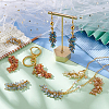 Unicraftale 12Pcs 6 Colors Electroplate Glass Cluster Beads Pendant Decorations HJEW-UN0001-04-4