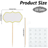 1 Set Paper Chalkboard Cake Toppers DIY-CN0003-21A-2