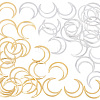HOBBIESAY 40Pcs 2 Colors Brass Linking Rings KK-HY0001-26-1