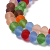 Transparent Glass Beads Strands X-EGLA-A034-M8mm-63-4