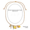 Summer Beach Porcelain Fish & Natural Cowrie Shell Pendant Cotton Cord Adjustable Necklaces FS-WG63638-03-4