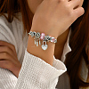 Non-Tarnish 201 Stainless Steel European Bracelet OQ8559-4-2