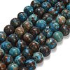Natural Chrysocolla Beads Strands G-C289-B02-8mm-2