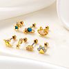 316L Stainless Steel Cubic Zirconia Cartilage Earrings for Women WGF6ABA-03-2
