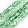 Transparent Crackle Glass Beads Strands GLAA-Q108-04A-05-1