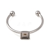 304 Stainless Steel Cuff Rings Components SA-CBA8B85-10A-P-2