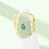Natural Green Aventurine Cuff Rings GG-CBA5FCC-03G-02-1