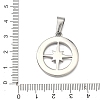 304 Stainless Steel Pendants STAS-A140-01A-P-3
