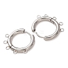 304 Stainless Steel Hoop Earring Findings STAS-D183-02G-P-3