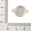 Rack Plating Religion Brass Connector Charms LS-KK-B097-02G-4