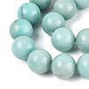 Dyed Natural White Jade Beads Strands G-Q606-69A-4
