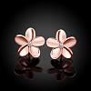 Elegant Tin Alloy Rhinestone Flower Stud Earrings for Women EJEW-BB02405-A-2