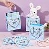 Heart Flower Thank You Printed Paper Storage Gift Tote Bags for Wedding Party Gift Wrapping Bags ABAG-WH0038-77B-3