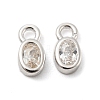 Real Platinum Plated Rhodium Plated 925 Sterling Silver Charms STER-K176-03C-P-2
