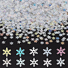 AHADEMAKER 10 Bags 10 Colors Snowflake Plastic Paillette/Sequins Beads MRMJ-GA0001-16-1