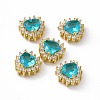 Rack Plating Brass Micro Pave Cubic Zirconia Beads KK-C007-12G-12-1
