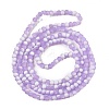 Frosted Crackle Glass Beads Strands GLAA-U001-4mm-M04-3
